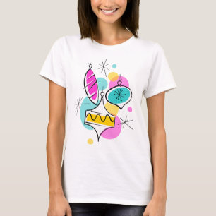 Retro Tree Baubles Group T - Shirt