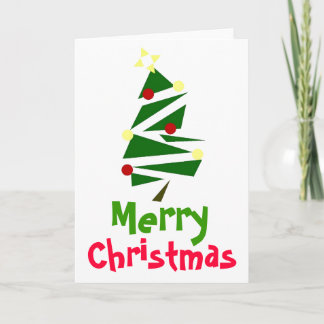RETRO TREE CHRISTMAS GREETCARD FEIERTAGSKARTE