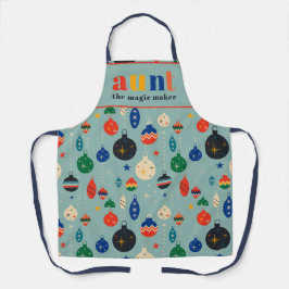 Retro Tree Toys Ornamente Tante Weihnachten Küche Schürze