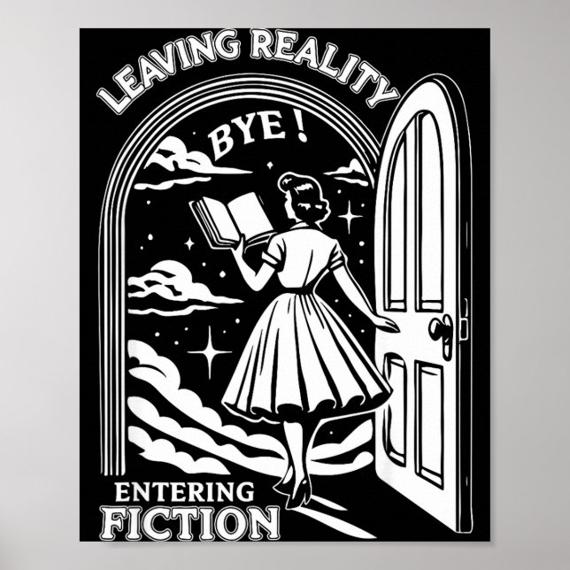 Retro Trendy Bookish Book Lover Reading Quotes Lea Poster (Vorne)
