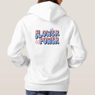Retro Trendy Hippie Bubble Text Oversified Hoodie
