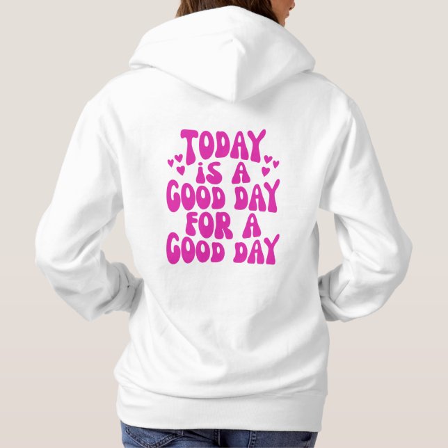 Retro Trendy Positivity Hippie Oversized Hoodie (Rückseite)