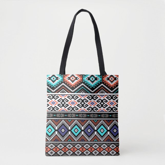 Retro Tribal Navajo: Geometrisch Nahtlos. (Vorderseite)