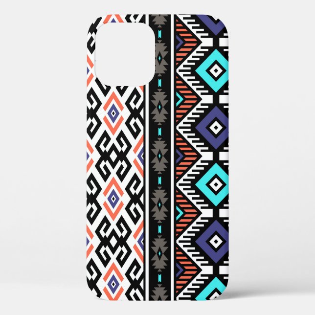 Retro Tribal Navajo: Geometrisch Nahtlos. Case-Mate iPhone Hülle (Rückseite)