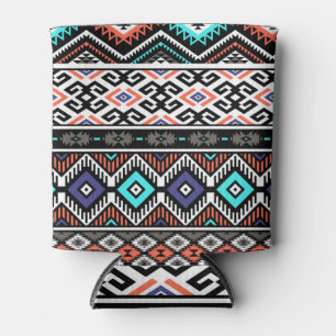 Retro Tribal Navajo: Geometrisch Nahtlos. Dosenkühler