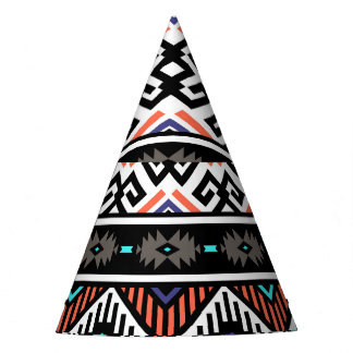 Retro Tribal Navajo: Geometrisch Nahtlos. Partyhütchen