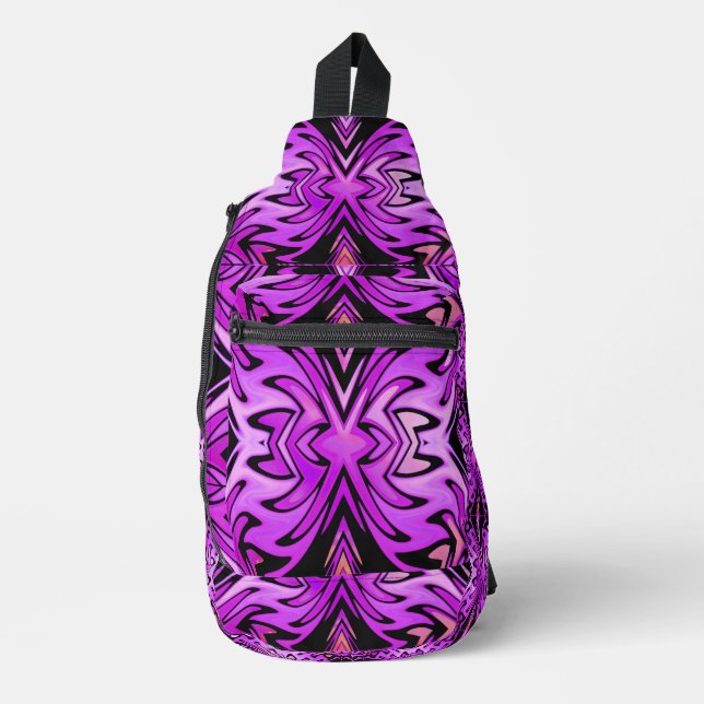 Retro Tribe Lilac Flame Sling Bag (Vorderseite)