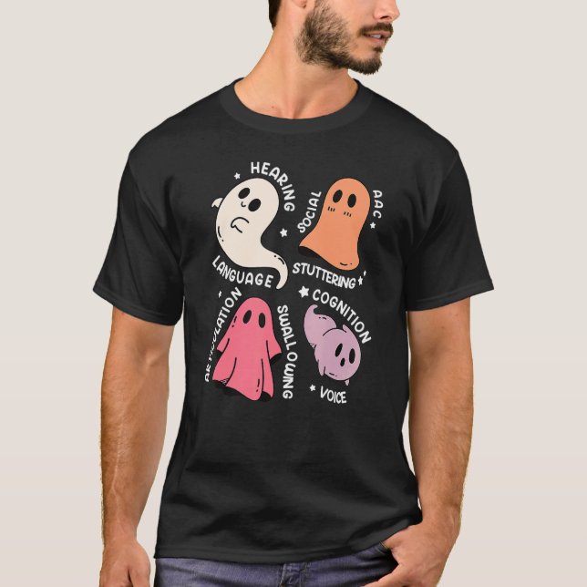 Retro-Trick oder Halloween-Sprache Pa T-Shirt (Vorderseite)