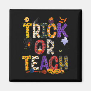 Retro Trick oder lehren Lehrer Halloween Kostüme M Magnet