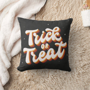 Retro Trick oder Treat Kissen