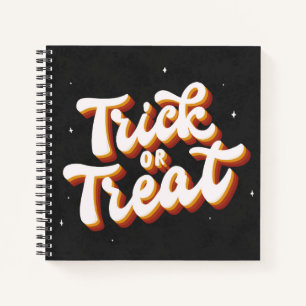 Retro Trick oder Treat Notizbuch