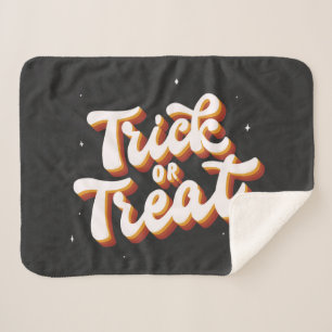 Retro Trick oder Treat Sherpadecke