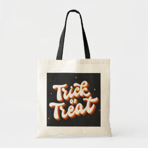 Retro Trick oder Treat Tragetasche