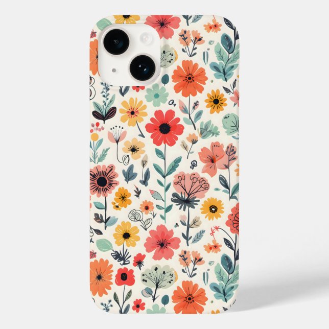 Retro trifft Modern Case-Mate iPhone Hülle (Rückseite)