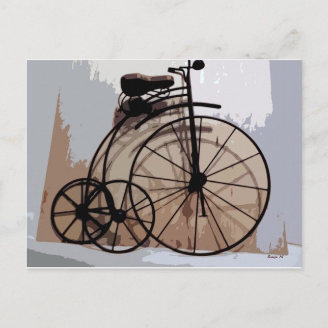 Retro Trike Postkarte (Vorderseite)
