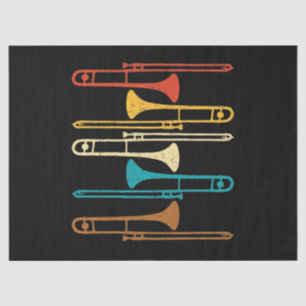 Retro Trombone - Jazz Seidenpapier
