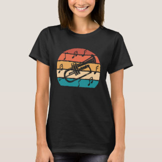 Retro Trompete Messinginstrument-Reinigungsset Sch T-Shirt