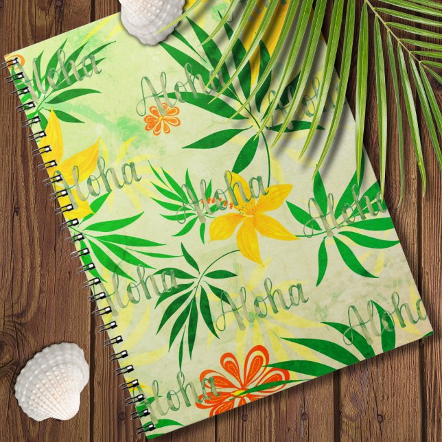Retro Tropical Aloha Notizblock (Retro Tropical Aloha Notebook)