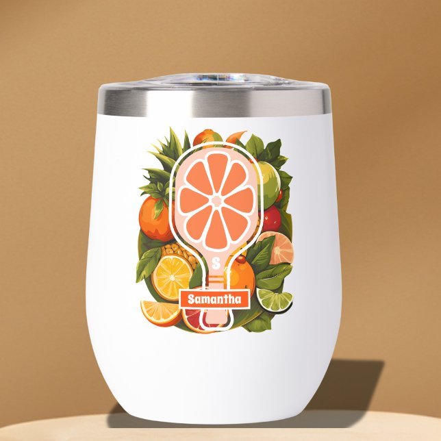 Retro Tropical Citrus Pickleball Brautparty (Von Creator hochgeladen)