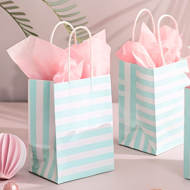 Retro Tropical Flamingo Pickleball Brautparty Mittlere Geschenktüte (Von Creator hochgeladen)