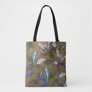 Retro Tropical forest botanische Motive verstreut