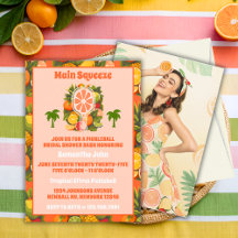 Retro Tropical Pickleball Brautparty Foto