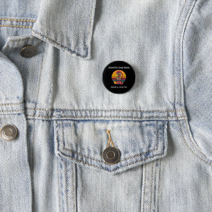 Retro-Tropischer Fruchtsmoothie-Shop Saftbar Button