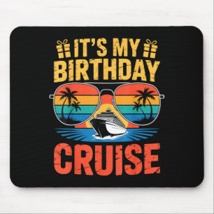 Retro-tropischer Sonnenuntergang Ozean Urlaub Gebu Mousepad