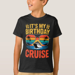 Retro-tropischer Sonnenuntergang Ozean Urlaub Gebu T-Shirt