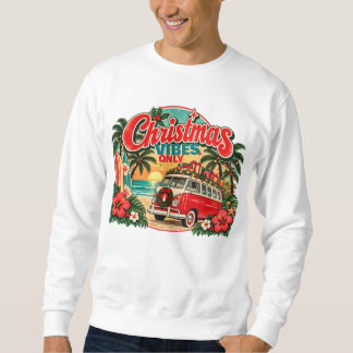 Retro-Tropisches-Weihnachten-Strand-Vintage-Urlaub Sweatshirt
