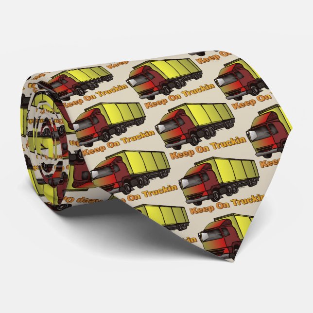 Retro Trucker 2 Krawatte (Gerollt)