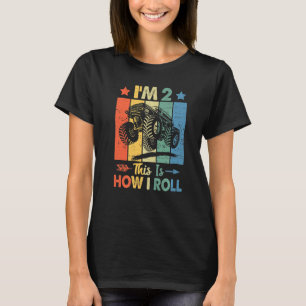 Retro Trucker Geburtstag So Roll ich 2. Geburtstag T-Shirt