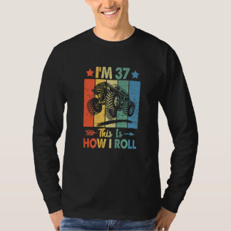 Retro Trucker Geburtstag So Roll ich 37. Geburtsta T-Shirt