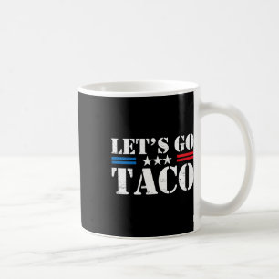 Retro Trump bleibt immer hinter Taco Funn zurück Kaffeetasse