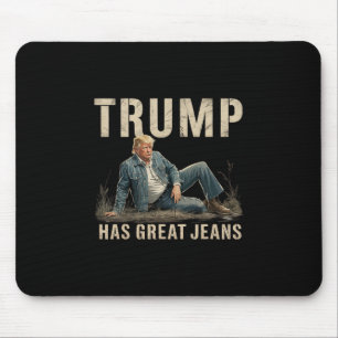 Retro Trump hat großartige Jeans Meme Mousepad