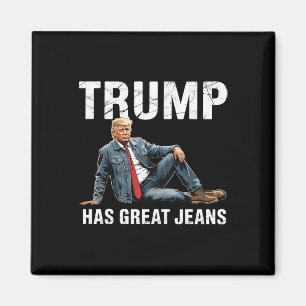 Retro Trump Hat Große Jeans Meme 1  Magnet