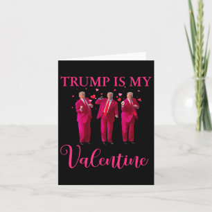 Retro Trump Herz Trump ist mein Valentinin-Spaß Karte