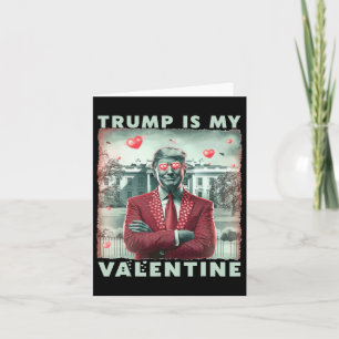 Retro Trump ist mein Valentinstag, Trump, Tag 2 Karte