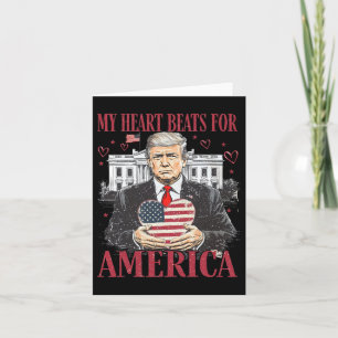 Retro Trump ist mein Valentinstag Trump Weißes Hau Karte