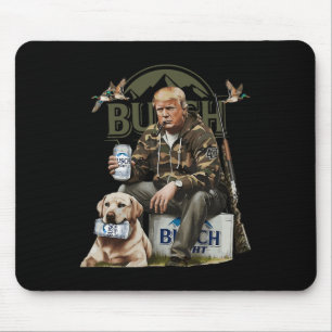 Retro Trump Jagd auf Hirsch Funny Beer Drink Bier Mousepad