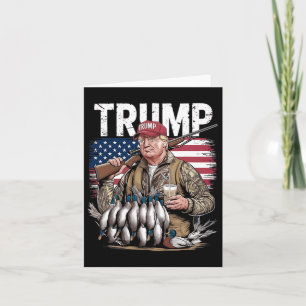 Retro Trump Jagd Duck Hallo Jagd Saison uns F Karte
