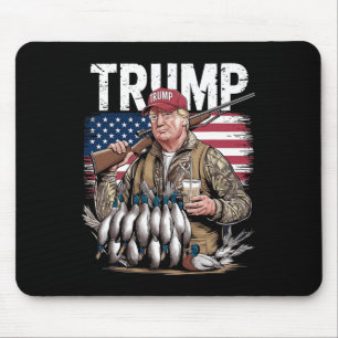 Retro Trump Jagd Duck Hallo Jagd Saison uns F Mousepad