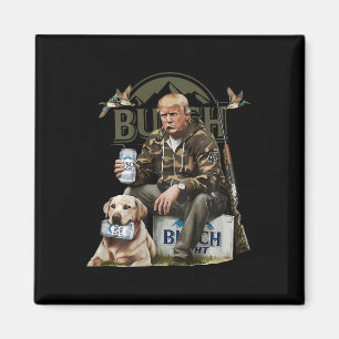 Retro Trump Jagd Hirsch Funny Drink Beer Hunti Magnet