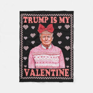 Retro Trump Jagdhirsch-Tarnung Lustig um den Bock Fleecedecke