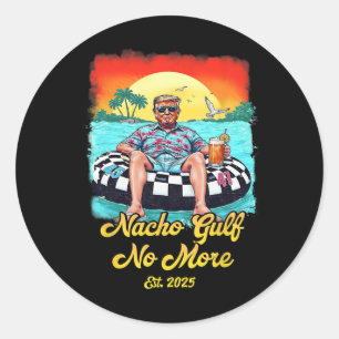 Retro Trump Nacho Golf Kein Golf Von Est 2025 Te Runder Aufkleber