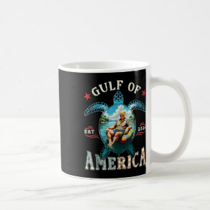 Retro Trump Turtle Gulf of US America Est 2025 Kaffeetasse