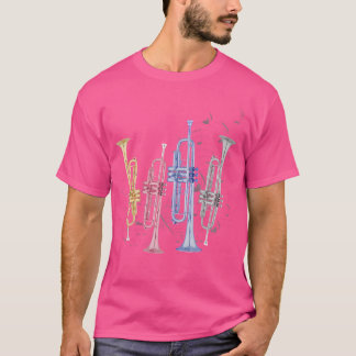 Retro Trumpet T Shirt Trumpet Kids Trumpet Girl Tr