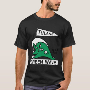 Retro Tulane fürchtet die grüne Welle T-Shirt