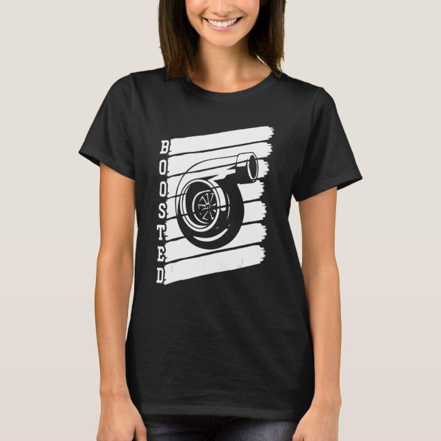 Retro-Turbo-Auto-Boost-Boosted-Turbolader-Tuner A T-Shirt (Vorderseite)