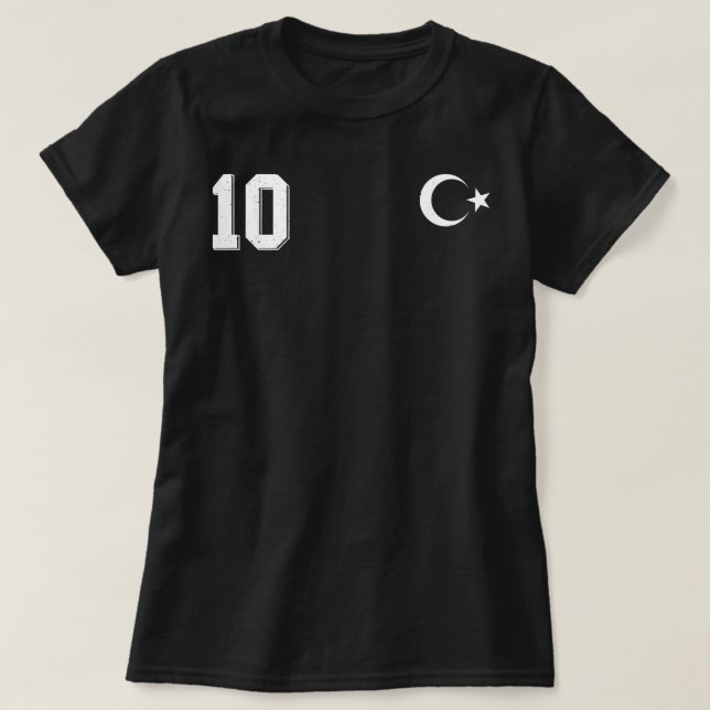 Retro Turkey Football Turkiye Soccer Home Jersey T-Shirt (Design vorne)